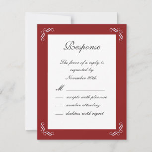 Silver Fairy Tale RSVP (rojo)