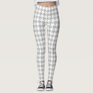 Silver Glam Purpurina Girly Herringbone Leggings