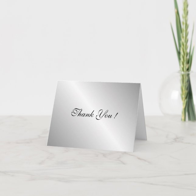 Silver Gracias Tarjeta Blanc Interior (Anverso)