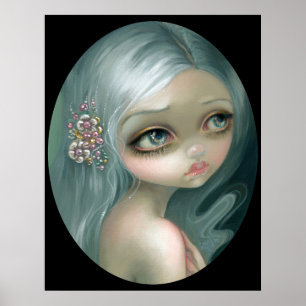 Silver Introspección ART PRINT arte visual grande