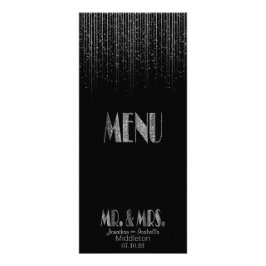 Silver Star Shower and Black - Menú