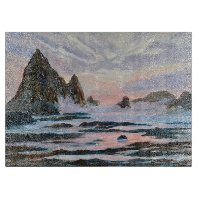 Silvery Sunset en la tabla de corte de Sharkfin (Anverso)