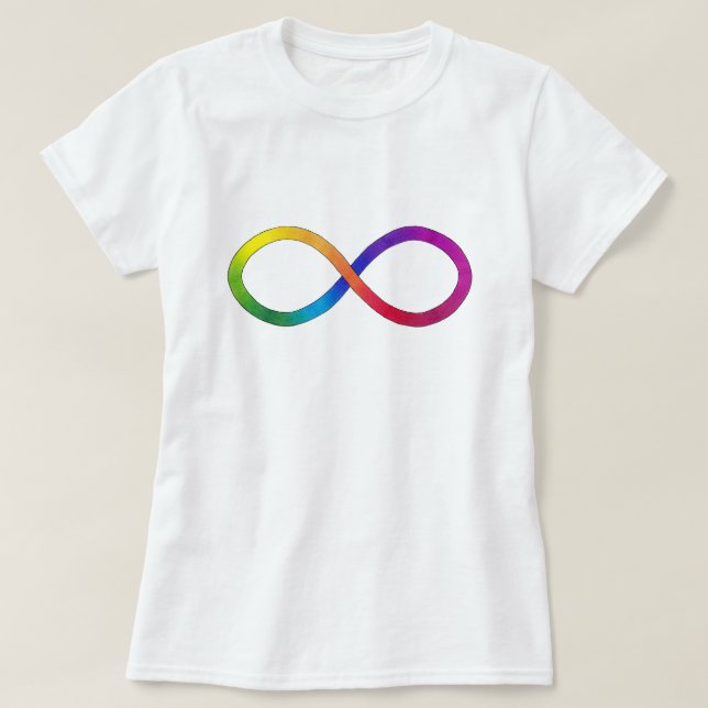 Símbolo autístico del orgullo - camisetas (Diseño del anverso)