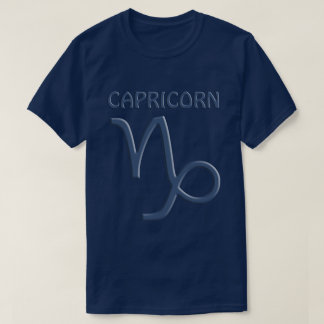 Símbolo azul zodiaco capricornio camiseta de los h