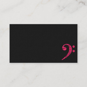 Símbolo Bass Clef, tarjeta de visita de músico Ver