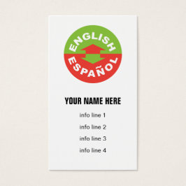 Símbolo bilingüe inglés español