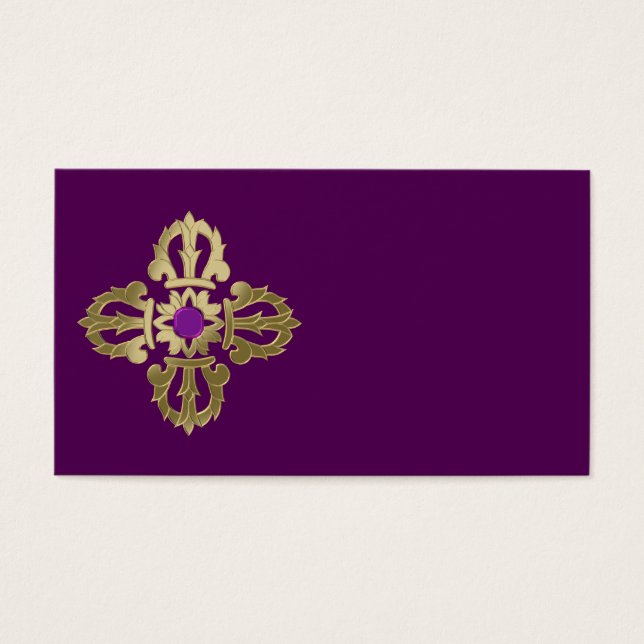 Símbolo budista dorado de Vajra (Frente)