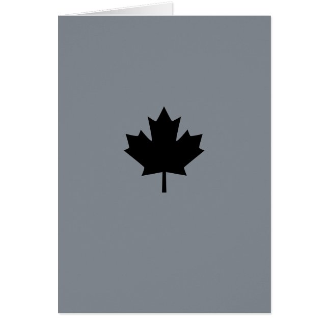 Símbolo canadiense de hoja de arce negro (Frente)