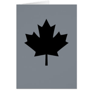 Símbolo canadiense de hoja de arce negro