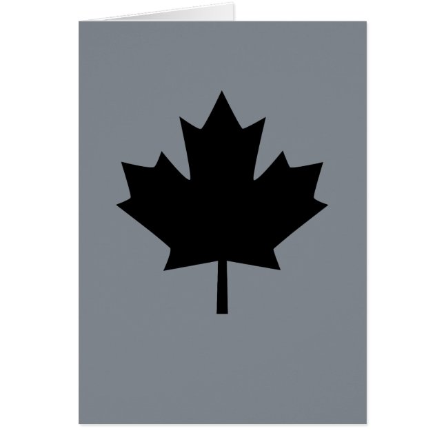 Símbolo canadiense de hoja de arce negro (Frente)
