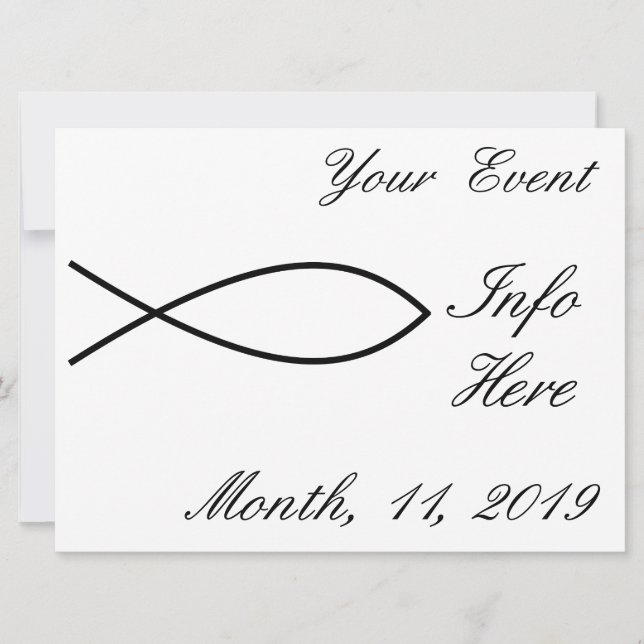 Símbolo cristiano de pescado Ichthys Thunder_Cove (Anverso)