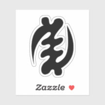 Símbolo de Adinkra (Excepto Dios) Pegatina de vini