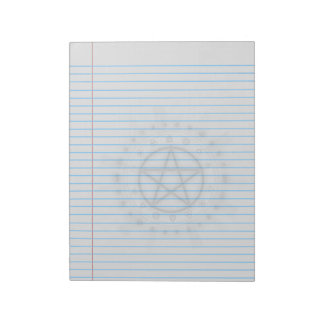 Símbolo de alquimia Pentacle Wiccan Bloc de notas 