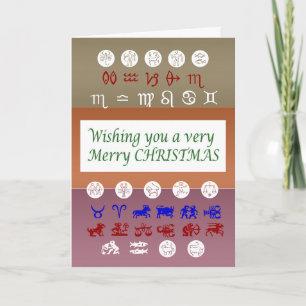 Símbolo de astrología zodiaco: Feliz Navidad