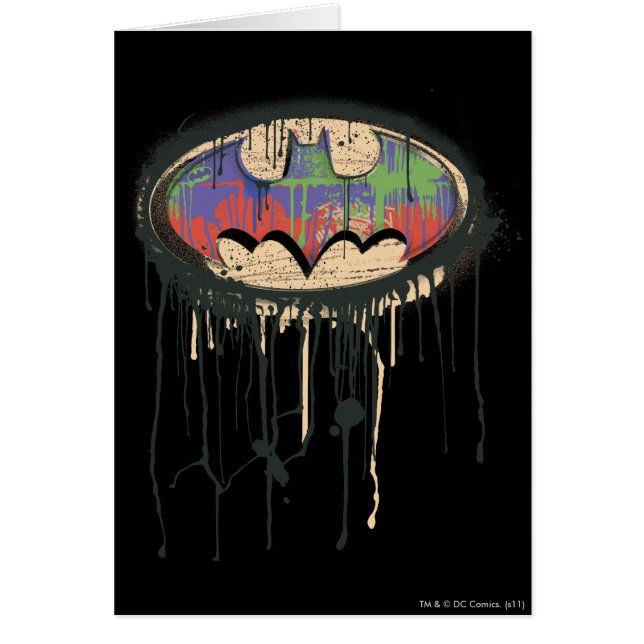 Símbolo de Batman | Logotipo Verde Púrpura (Frente)