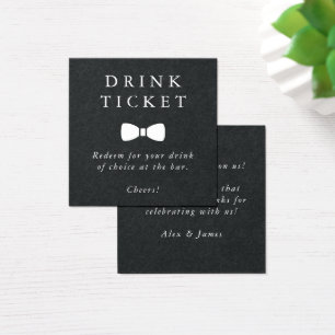 Símbolo de bebida del Boda de boletos para bebidas