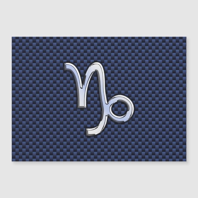 Símbolo de Capricornio estilo de fibra de carbono  (Anverso)