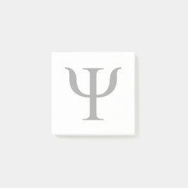 Símbolo de ciencia de la psicología Nota posterior