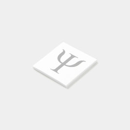 Símbolo de ciencia de la psicología Nota posterior