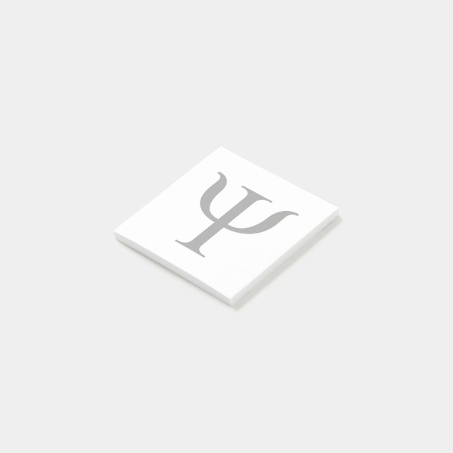 Símbolo de ciencia de la psicología Nota posterior (En perspectiva)