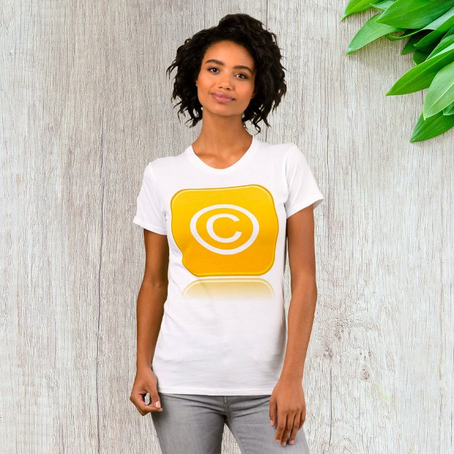 Símbolo de derechos de autor Camiseta de mujeres a (Subido por el creador)