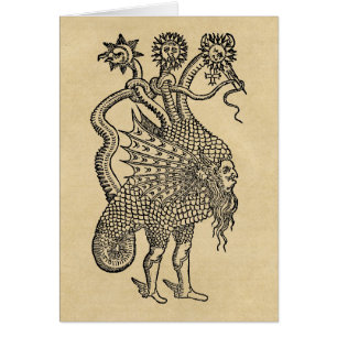 Símbolo de dragón de alquimia