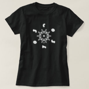 Símbolo de estrella y lema (cosmos) v3 camiseta