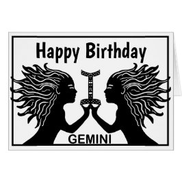 Símbolo de Gemini Feliz cumpleaños Horoscopio Zodi