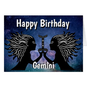 Símbolo de Gemini Feliz cumpleaños Horoscopio Zodi