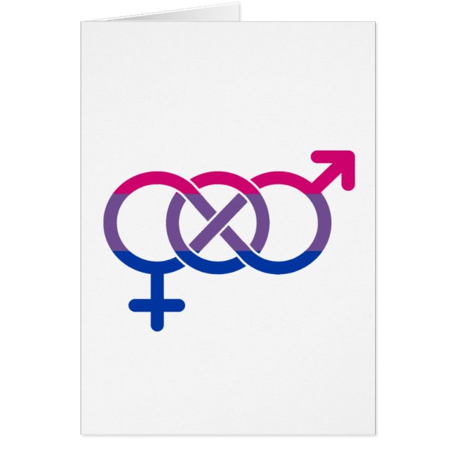Símbolo de género bisexual (Frente)