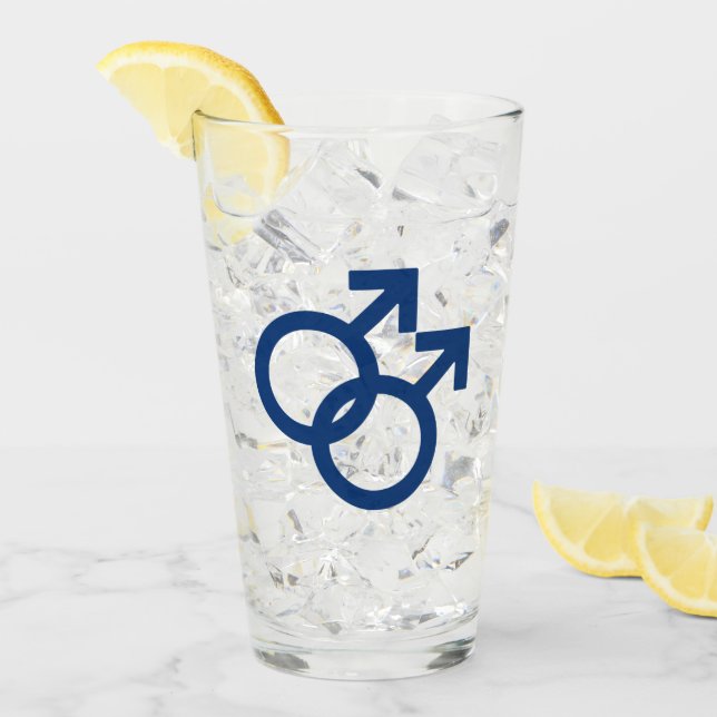 Símbolo de género de hombres gays MLM (Anverso (hielo))