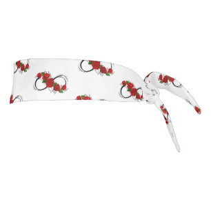 Símbolo de infinito con rosas rojas
