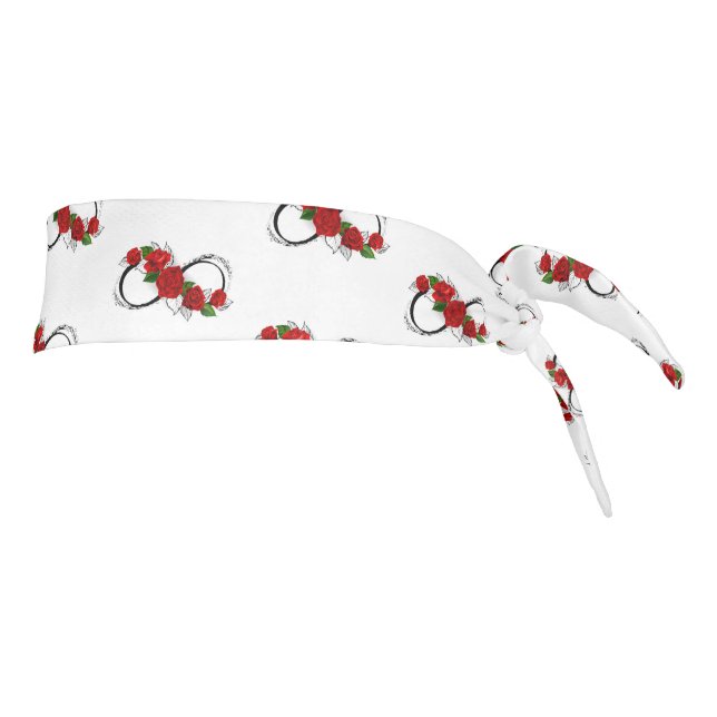 Símbolo de infinito con rosas rojas (Girar 90)
