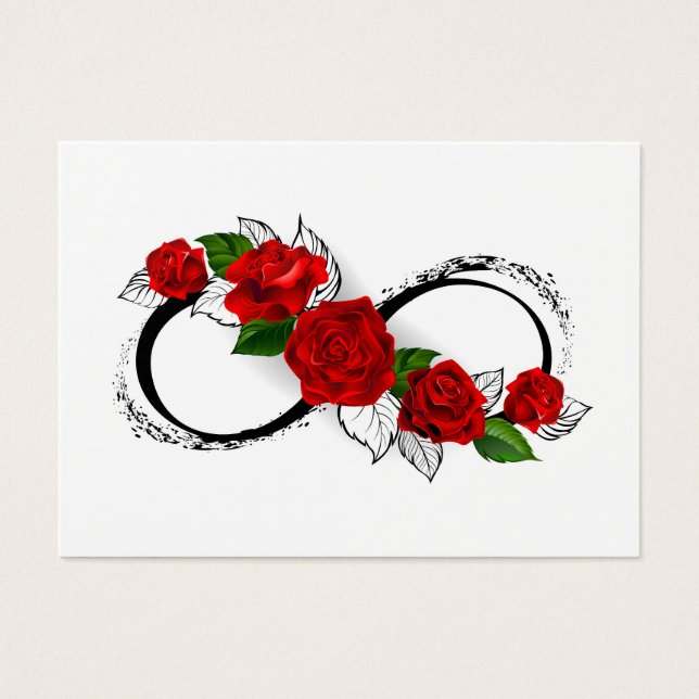 Símbolo de Infinito con Rosas Rojas (Frente)