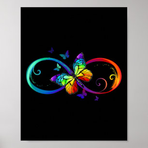 Símbolo de infinito de mariposa arte Autismo Conci