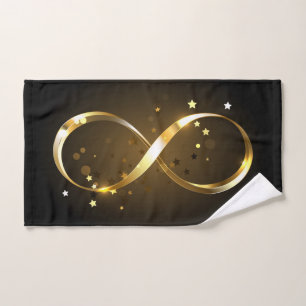 Símbolo de infinito dorado
