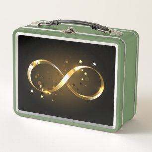 Símbolo de infinito dorado