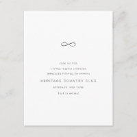 Símbolo de infinito dorado Tarjeta de cierre de Mo