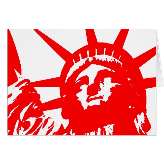 Símbolo de la Estatua de la Libertad del Arte Pop  (Anverso (Horizontal))