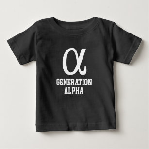 Símbolo de la generación Alpha Baby Fine Jersey T-