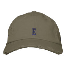 Símbolo de monograma de letra E Gorra bordada inic