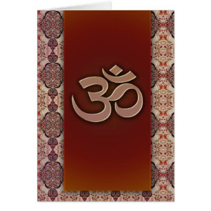 Símbolo de OM con el fondo indio del diseño