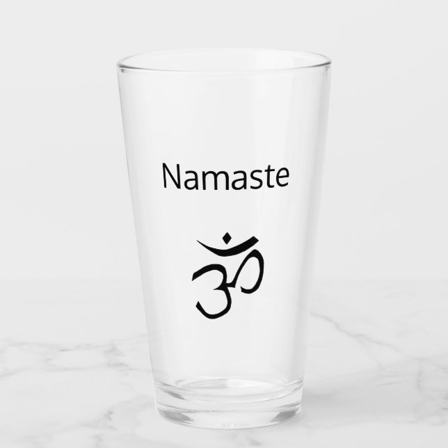 Símbolo de Om negro simple de Namaste (Anverso)