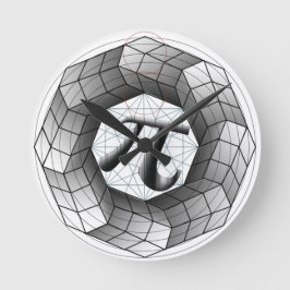 Símbolo de Pi π Reloj de ilusión óptica para amant