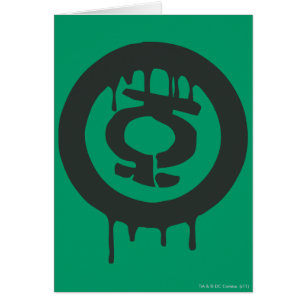 Símbolo de pintura de linterna verde