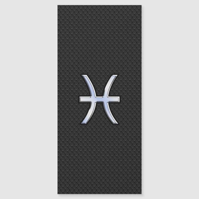 Símbolo de Pisces sobre el estilo de piel de serpi (Anverso)