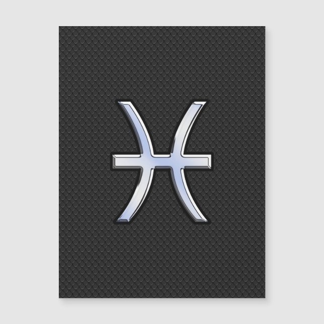 Símbolo de Pisces sobre el estilo de piel de serpi (Anverso)
