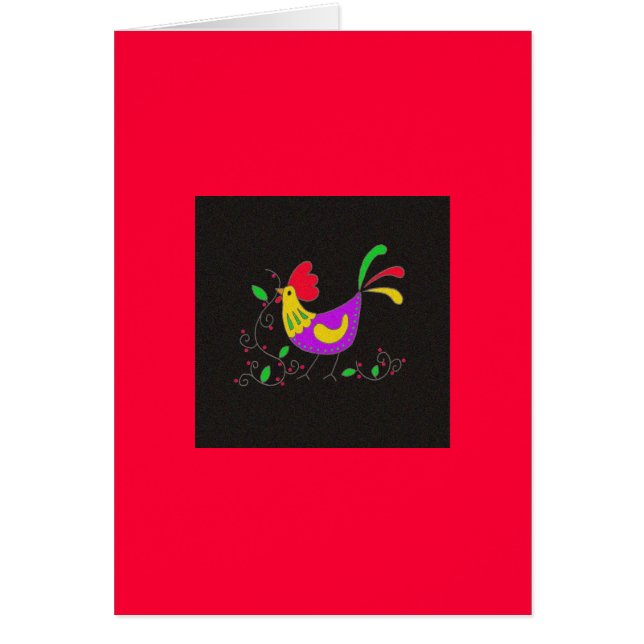 Símbolo de Pysanka: Gallo (Frente)