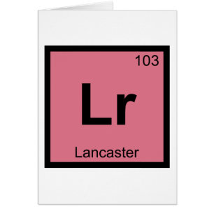 Símbolo de Química Lr - Lancaster Pennsylvania