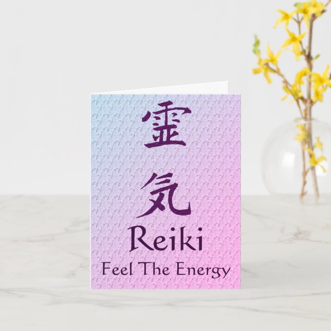 Símbolo de Reiki Sentir la tarjeta de nota Energy  (flor amarilla)